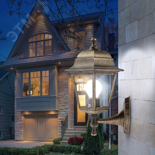 Светильник настенный НБУ 04-60-001 четырехгранный под бронзу IP44 Е27 max60Вт - фото 9