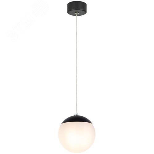 Светильник подвесной (подвес) потолочный шар черный ADELAIDA PL35 BK G9 - фото 4