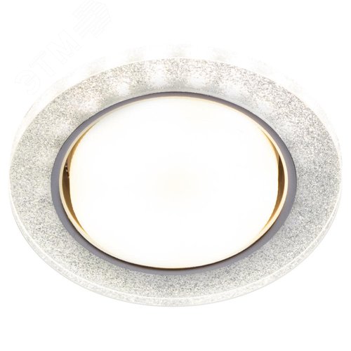 Светильник встраиваемый со светодиодной подсветкой DK LD51 CH/SHSL GX53 хром серебро - фото 4