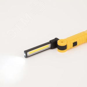 Фонарь светодиодный Рабочие Практик AA-901 многофункциональный СОВ+LED 3Вт магнит, крючок, клипса - фото 8