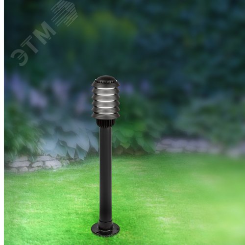 Светильник садово-парковый НТУ 01-60-015 Поллар напольный черный IP54 Е27 max60Вт h850мм - фото 7