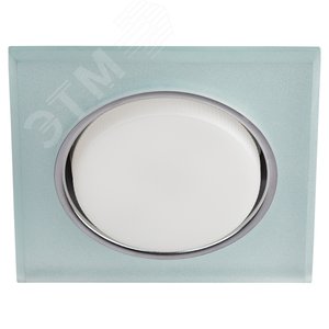 Светильник встраиваемый со светодиодной подсветкой DK LD50 FR GX53 белый матовый - фото 1