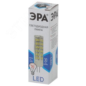 Лампа светодиодная LED 7 Вт 560Лм 4000К капсула нейтральный G4 170-265В LED JC-7W-220V-CER-840-G4 Standart - фото 2