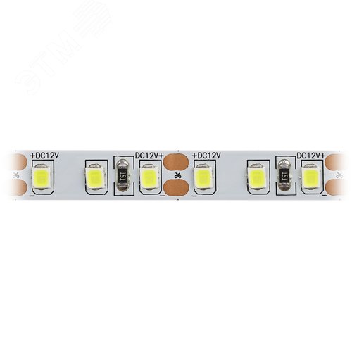 Лента светодиодная 9,6Вт/м 12В 6500К IP20 120LED/м KU-2835AD-120D-W - фото 3