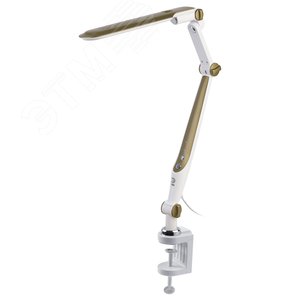 Светильник настольный светодиодный NLED-496-12W-G на струбцине золото - фото 3