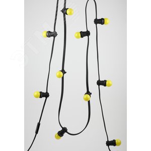 Лампа светодиодная декоративная LED 1 Вт 10Лм 3000К шар желтый, белт-лайт E27 220-240В ERAYL45-E27 - фото 7