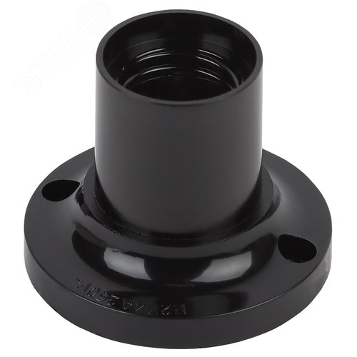 Патрон Е27 подвесной, бакелит, черный (x50) (50/200/14000) - фото 2