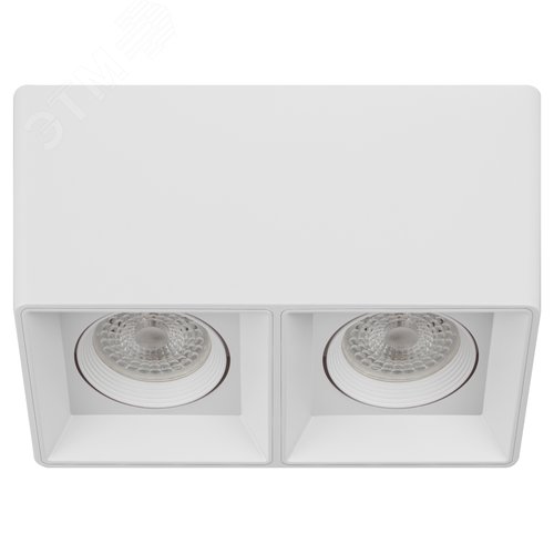 Светильник настенно-потолочный спот OL24-2 WH MR16/GU5.3, белый, поворотный лампа MR16 ( в комплект не входит) - фото 4