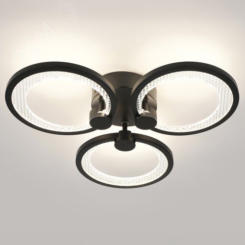 Светильник светодиодный потолочный ДПБ-46Вт 2 327Лм Модерн с ДУ Odry CLL-1-46-RC BK - фото 3