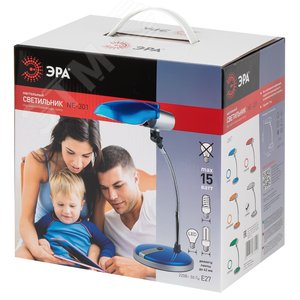 Светильник настольный серебро NE-301-E27-15W-S - фото 3