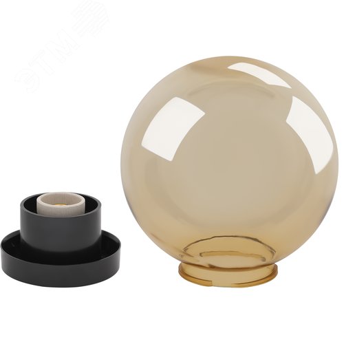 Светильник на опору/кронштейн НТУ 01-60-203 шар золотистый IP44 Е27 max60Вт d200mm - фото 12