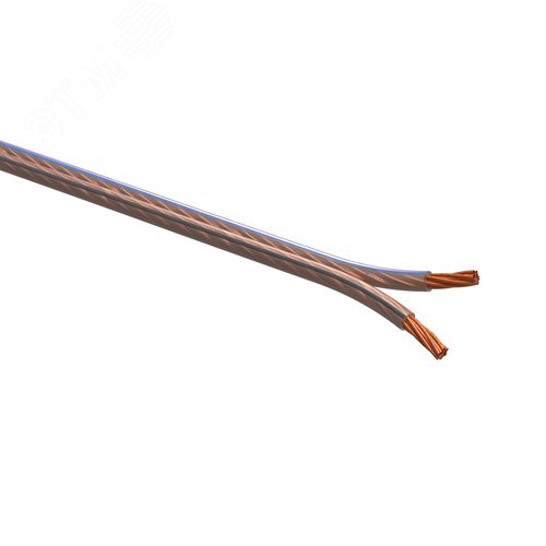 Акустический кабель 2х0,50 мм2 прозрачный, 20м A-50-S-20 - фото 1