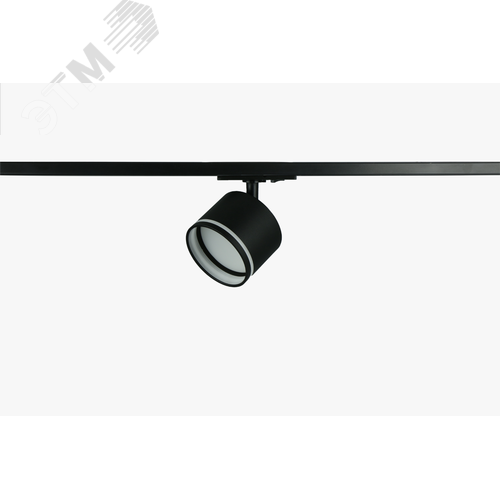 Светильник трековый однофазный TR75 - GX53 BK под лампу GX53 c акриловым кольцом, черный - фото 1