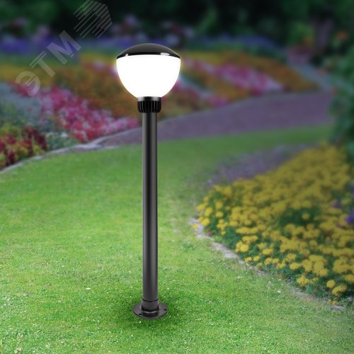 Светильник напольный садово-парковый НТУ 01-75-002 Аква 1303 черный IP54 Е27 max75Вт h850mm - фото 7