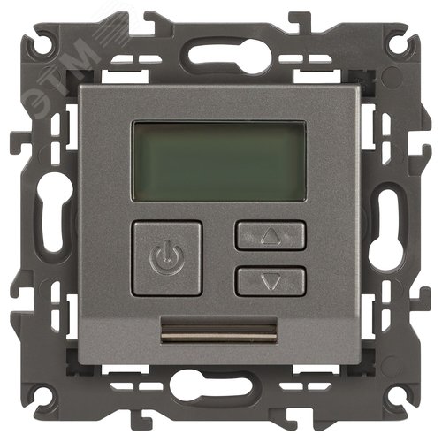 Изображение товара Терморегулятор Elegance 14-4111-16 универс.230В-Imax16А, титан (шт)