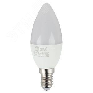 Лампа светодиодная ECO LED B35-6W-840-E14 (диод, свеча, 6Вт, нейтр, E14 (10/100/3500) Б0020619 ЭРА - 3