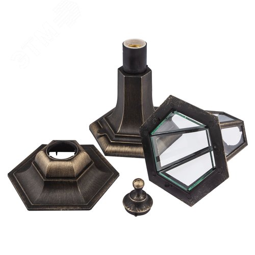 Светильник садово-парковый НТУ 06-60-001 Оскар шестигранный под бронзу IP44 Е27 max60Вт - фото 8