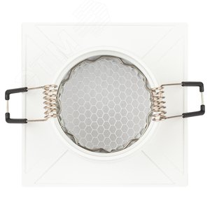 Светильник встраиваемый алюминиевый KL110 WH/SL MR16 GU5.3 белый/серебро матовый - фото 5