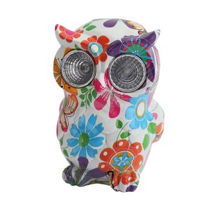 Изображение товара Светильник садовый Птица на солнечной батарее, полистоун, 15 см ERAFYS01-04 (шт)