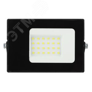 Прожектор светодиодный ДО-20 Вт 6500К 1400 ЛмIP65 200-240В встроенный датчик движения черный 20w холодный корпус LPR-041-1-65K-020 - фото 3