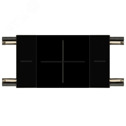 Коннектор прямой для тонкого магнитного трекового шинопровода черный TRM-S5-SC BK - фото 1