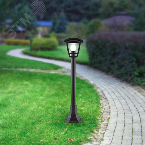 Светильник садово-парковый НТУ 07-40-002 Валенсия 4 черный 4 гранный напольный IP44 Е27 max 60Вт - фото 10