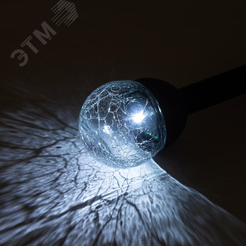 Светильник уличный Капля на солнечной батарее холодный белый высота 33 см 1 LED ERASF23-15 - фото 4