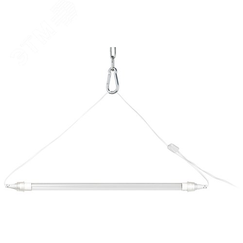 Светильник для растений, фитолампа светодиодная линейная FITO-9W-Rb-Т8+FITO-Holder IP65 2хG13 с выключателем, 1.5м - фото 6