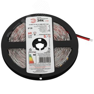 Лента светодиодная 14,4Вт/м 12В 4000К IP20 60LED/м LS5050-14,4-60-12-4000K-IP20-1 year-5m - фото 2