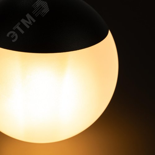 Светильник подвесной (подвес) потолочный шар черный ADELAIDA PL35 BK G9 - фото 11