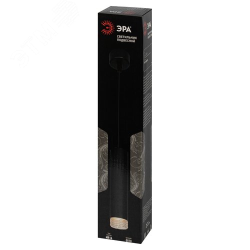 Светильник подвесной (подвес) PL18 BK/CL MR16 GU10 потолочный цилиндр черный, прозрачный - фото 8