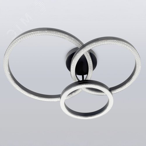 Светильник светодиодный потолочный ДПБ-110Вт 3000К/6000К Модерн Bloom CLL-1 110W RC BK с ДУ - фото 5