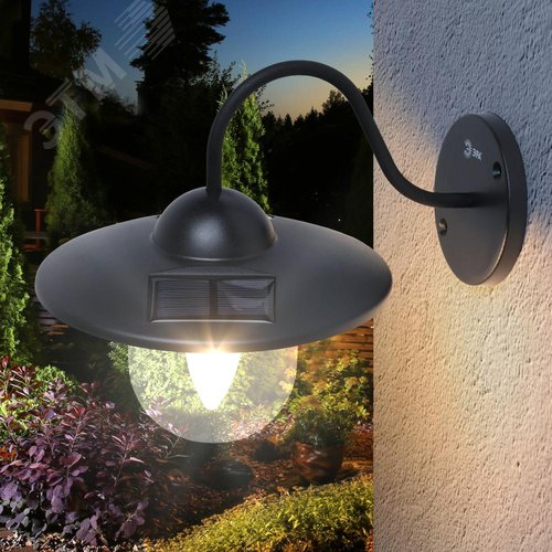 Светильник уличный ERASF22-38 на солнечных батареях настенный Ретро 1 LED - фото 9