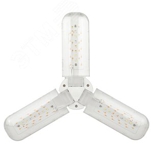 Фитолампа для растений светодиодная FITO-24W-RB-E27-FOLD 3-х лепестковая красно-синего спектра 24 Вт Е27 - фото 7