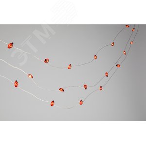 Изображение товара Гирлянда садовая Божьи коровки на солнечной батарее 7м длина рабочей части 5 метров 2 режима 25 LED ERASF23-19 (шт)