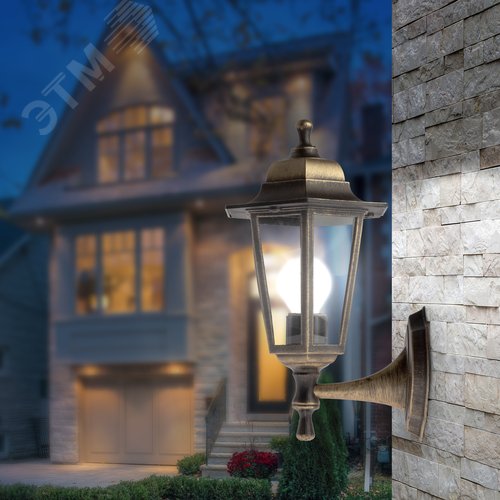 Светильник настенный НБУ 06-60-001 шестигранный под бронзу IP44 Е27 max60Вт - фото 9