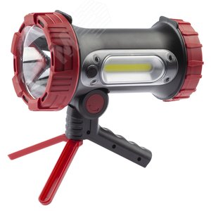 Фонарь светодиодный прожекторный PA-704 [10W SMD+ боковой COB, литиевый акк 6000мАч/ 3,7V, IP65, microUSB - фото 3