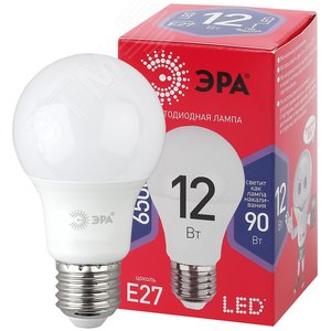 Лампа светодиодная LED A60-12W-865-E27 R (диод, груша, 12Вт, хол, E27) (10/100/2000) Б0045325 ЭРА