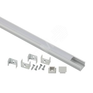 Изображение товара Комплект с накладным анодированным профилем CAB26116х12мм, 2 м (шт)