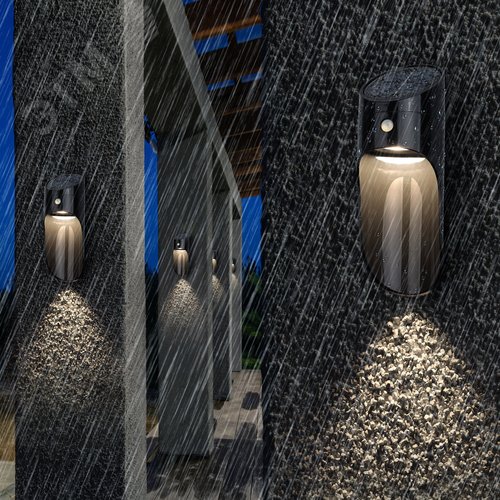 Подсветка фасадная Призма с датчиком движения, 12 LED 25 Лм ERAFS050-43 - фото 5