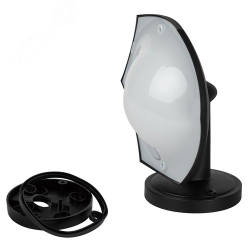 Светильник светодиодный ДБУ 8Вт 3000K IP44 07-8-007 Дели 5 черный 6 гранный - фото 4