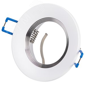 Светильник встраиваемый алюминиевый KL107 WH/SL MR16 GU5.3 белый серебро - фото 4