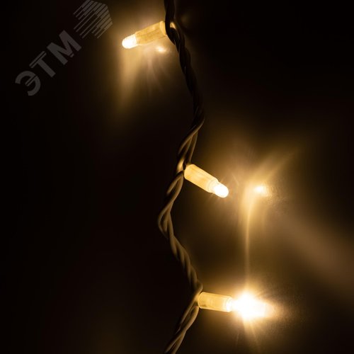 Гирлянда нить светодиодная новогодняя белый каучук 3 м тёплый свет 30 LED, IP65 ERAPS-WK3 - фото 2