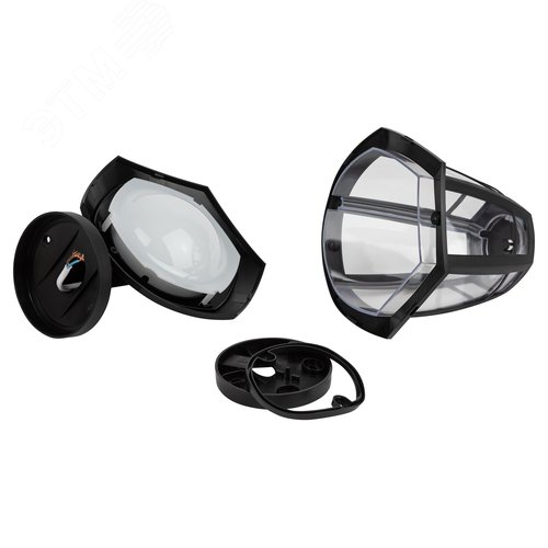 Светильник светодиодный ДБУ 8Вт 3000K IP44 07-8-006 Дели 3 черный 6 гранный - фото 5