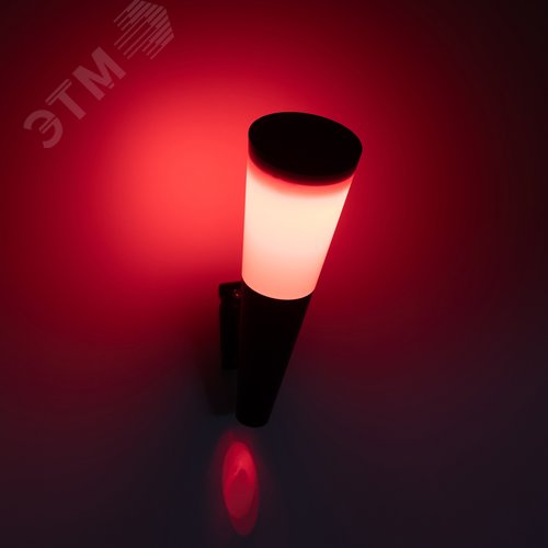 Светильник уличный ERAFS012-09 на солнечной батарее настенный Факел RGB 1 LED - фото 8