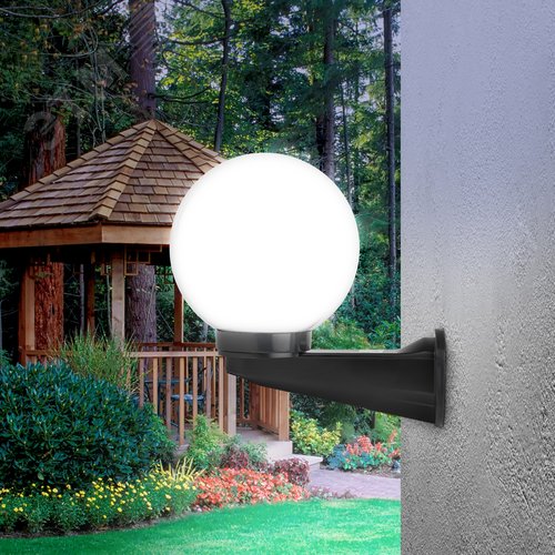 Светильник настенный НБУ 01-60-201 шар опаловый IP44 Е27 max60Вт d200mm с настенным крепежом - фото 12