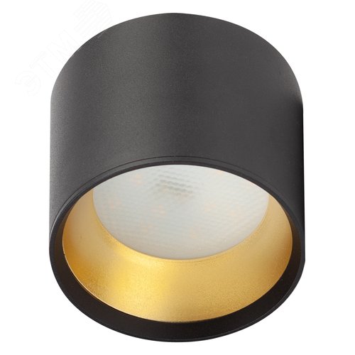 Подсветка Накладной под лампу Gx53, алюминий, цвет черный+золото OL8 GX53 BK/GD лампа с цоколем GX53 ( в комплект не входит) - фото 2