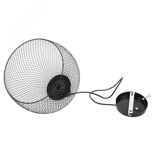 Подвес PL7 BK металл, E27, max 60W, d280 мм, черный (8/32) - фото 11