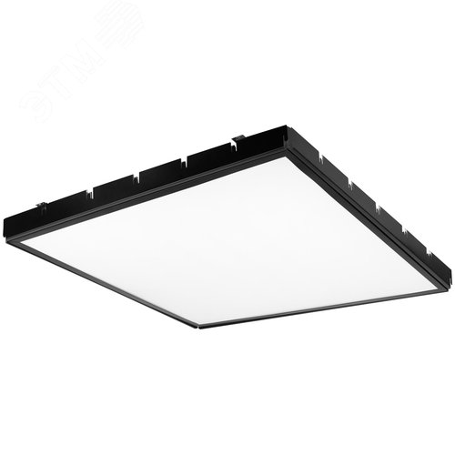 Светильник светодиодный ДВО-38Вт 3600Лм 6500К IP40 588x588 матовый черный SPO-14-38-6K-BL ГРИЛЬЯТО - фото 6