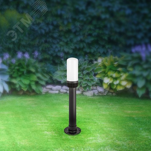 Светильник садово-парковый НТУ 01-60-011 Поллар напольный черный IP54 Е27 max60Вт h640мм - фото 7